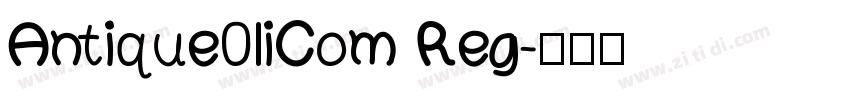 Antique0liCom Reg字体转换